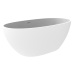 Ванна Timo LEMPI LEMPI1800 180х79, Овальная, Белый, Искусственный камень, Solid surface (искусственный камень)