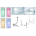 Слив-перелив Timo Комплект RITTA1670 +Каркас + RITTA1670-KT16-SPV1505-T-CM-T-BM-T-CT 160х70