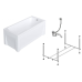 Слив-перелив Timo Комплект RITTA17570 +Каркас+ RITTA17570-KT17-SPV1505-FP175S-TP70S 175х70