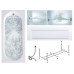 Слив-перелив Timo Комплект ROHA1770 +каркас+ ROHA1770-KT17-SPV1505-T-CM-T-BM-FP17S 170х70