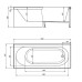 Слив-перелив Timo Комплект ROHA1770 +каркас+ ROHA1770-KT17-SPV1505-T-CM 170х70