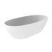 Ванна Timo SATU SATU1450 145х78, Овальная, Белый, Искусственный камень, Solid surface (искусственный камень)