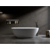 Ванна Timo SATU SATU1450 145х78, Овальная, Белый, Искусственный камень, Solid surface (искусственный камень)