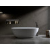 Ванна Timo SATU SATU1650 165х80, Овальная, Белый, Искусственный камень, Solid surface (искусственный камень)