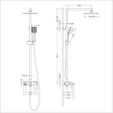 Душевая система Timo Selene SX-1030/00, Хром, Латунь Душевая система Timo Selene SX-1030/00, Хром, Латунь
