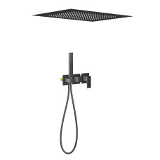 Душевая система Timo Selene SX-2129/03SM, Черный матовый, Встроенный, Латунь