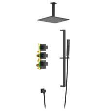 Душевая система Timo Selene SX-2229/03SM, Черный матовый, Встроенный, Латунь Душевая система Timo Selene SX-2229/03SM, Черный матовый, Встроенный, Латунь