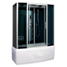 Душевая кабина Timo Standart T-1150 150х88, Матовый, Стекло черный, Прямоугольная, Акрил