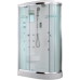 Душевая кабина Timo Lux T-7702L 120х85, Хром, Стекло белый, Угловая-асимметричная, Акрил