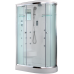 Душевая кабина Timo Lux T-7702L 120х85, Хром, Стекло белый, Угловая-асимметричная, Акрил