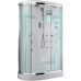 Душевая кабина Timo Lux T-7702L 120х85, Хром, Стекло белый, Угловая-асимметричная, Акрил