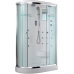 Душевая кабина Timo Lux T-7702R 120х85, Хром, Стекло белый, Угловая-асимметричная, Акрил
