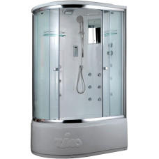 Душевая кабина Timo Lux T-7720R 120х85, Хром, Стекло белый, Угловая-асимметричная, Акрил