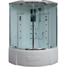 Душевая кабина Timo Lux T-7735C 135х135, Хром, Стекло белый, Четверть круга, Акрил