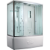 Душевая кабина Timo Lux T-7750 150х88, Хром, Стекло белый, Прямоугольная, Акрил