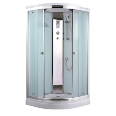 Душевая кабина Timo Comfort T-8809F 90х90, Хром, Стекло белый, Четверть круга, Акрил