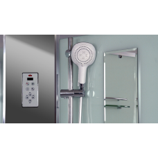 Душевая кабина Timo Comfort T-8820LF 120х85, Хром, Стекло белый, Угловая-асимметричная, Акрил