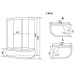 Душевая кабина Timo Comfort T-8820RC 120х85, Хром, Стекло белый, Угловая-асимметричная, Акрил Душевая кабина Timo Comfort T-8820RC 120х85, Хром, Стекло белый, Угловая-асимметричная, Акрил