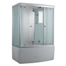 Душевая кабина Timo Comfort T-8840F 140х88, Хром, Стекло белый, Прямоугольная, Акрил