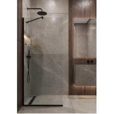 Душевая перегородка Timo T10 195х119, Стекло прозрачное, Напольный, Черный Душевая перегородка Timo T10 195х119, Стекло прозрачное, Напольный, Черный
