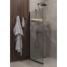 Душевая перегородка Timo T11 195х119, Стекло матовое, Напольный, Черный Душевая перегородка Timo T11 195х119, Стекло матовое, Напольный, Черный