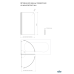 Комплектующие Timo Шторка поворотная TCM-80/02F-6 на монопетле, профиль, матовое 6 T32 140х80, Хром матовый, Стекло