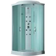 Душевая кабина Timo Eco TE-0701 100х100, Белый, Стекло белый, Четверть круга, Акрил