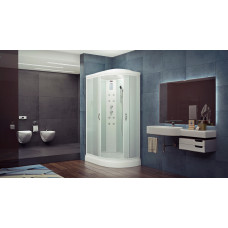 Душевая кабина Timo TE-0702L-T-STUN-T-CH/C 120х80, Белый, Асимметричная, Акрил