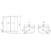 Душевая кабина Timo Eco TE-0702L 120х80, Белый, Стекло белый, Угловая-асимметричная, Акрил Душевая кабина Timo Eco TE-0702L 120х80, Белый, Стекло белый, Угловая-асимметричная, Акрил