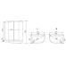 Душевая кабина Timo TE-0702R-T-STUN-T-CH/C 120х80, Белый, Акрил