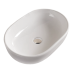 Раковина Timo KULO TK-405 60х42, Накладная, Овальная, Белый, Фаянс