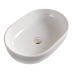 Раковина Timo KULO TK-405 60х42, Накладная, Овальная, Белый, Фаянс