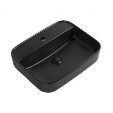 Раковина Timo INARI TK-505MB 50,5х40,5, Накладная, Прямоугольная, Черный, Фаянс Раковина Timo INARI TK-505MB 50,5х40,5, Накладная, Прямоугольная, Черный, Фаянс