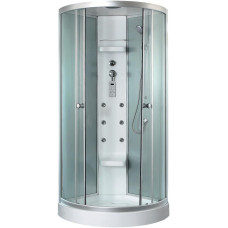 Душевая кабина Timo Lux TL-1503 102х102, Хром, Стекло белый, Четверть круга, Акрил