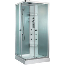 Душевая кабина Timo Lux TL-1504R 110х85, Хром, Стекло белый, Прямоугольная, Акрил