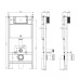 Инсталляция для унитаза Timo Inari TWC-01 52,5х105, Встроенный Инсталляция для унитаза Timo Inari TWC-01 52,5х105, Встроенный