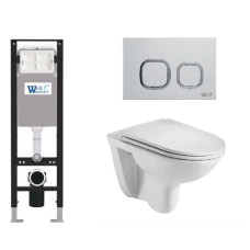 Инсталляция Weltwasser AMBERG 350 + BAARBACH 004 GL-WT + AMBERG RD-WT 10000012287