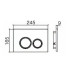 Инсталляция Weltwasser AMBERG 350 ST + BAARBACH 004 GL-WT + AMBERG RD-CR 10000006501