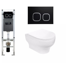 Душевая кабина Weltwasser AMBERG 350 ST + ERLENBACH 004 GL-WT + AMBERG RD-BL 10000006506