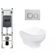 Душевая кабина Weltwasser AMBERG 350 ST + ERLENBACH 004 GL-WT + AMBERG RD-WT 10000006508