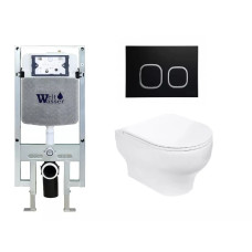 Душевая кабина Weltwasser AMBERG 497 ST + ERLENBACH 004 GL-WT + AMBERG RD-BL 10000006683