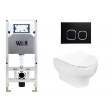 Душевая кабина Weltwasser AMBERG 506 ST + ERLENBACH 004 GL-WT + AMBERG RD-BL 10000006859