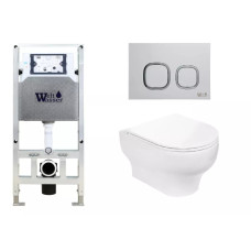 Душевая кабина Weltwasser AMBERG 506 ST + ERLENBACH 004 GL-WT + AMBERG RD-WT 10000006862