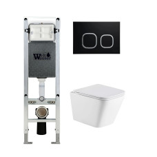 Душевая кабина Weltwasser AMBERG 350 ST + GELBACH 043 GL-WT + AMBERG RD-BL 10000011846