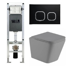 Душевая кабина Weltwasser AMBERG 350 ST + GELBACH 043 MT-GR + AMBERG RD-BL 10000012010