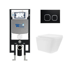 Душевая кабина Weltwasser AMBERG 497 + GELBACH 043 GL-WT + AMBERG RD-BL 10000011851