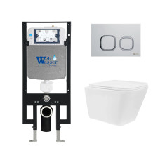 Душевая кабина Weltwasser AMBERG 497 + GELBACH 043 GL-WT + AMBERG RD-WT 10000011854