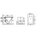 Инсталляция Weltwasser AMBERG 404 + GELBACH 002 MT-BL + AMBERG RD-MT CR 10000011784, Напольный