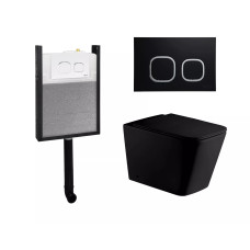 Инсталляция Weltwasser AMBERG 404 + GELBACH 002 MT-BL + AMBERG RD-BL 10000011786, Напольный