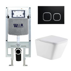Душевая кабина Weltwasser AMBERG 497 ST + GELBACH 043 GL-WT + AMBERG RD-BL 10000011856